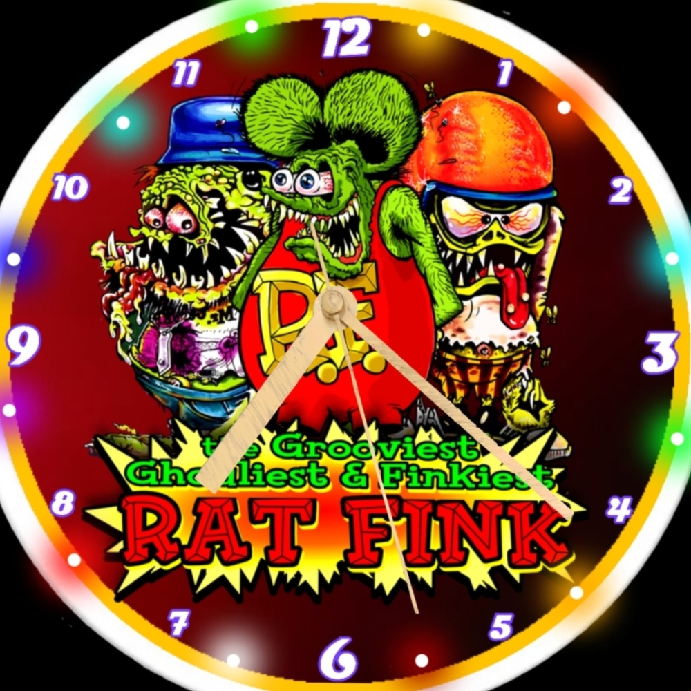 Rat Fink Groovy Wall Clock